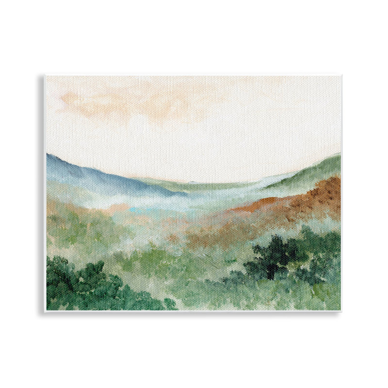 «Dreamy Green Landscape», plaque murale par Nikita Jariwala