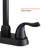 Matte Black Bathroom Faucet - 4 Inch 2 Handle Style. Built From Stainless Steel For Superior Durability And Corrosion Resistance. Two Lever Handles Precise Control Of Water Flow Temperature. Pop Up