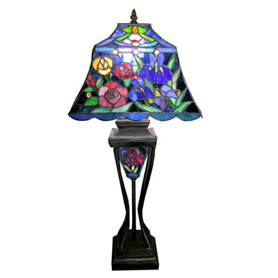 Lampe de table florale 24 po