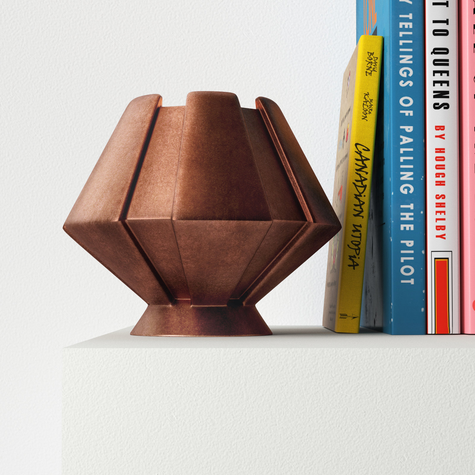 Percy Ceramic Novelty Lamp, Antique Copper, Incandescent