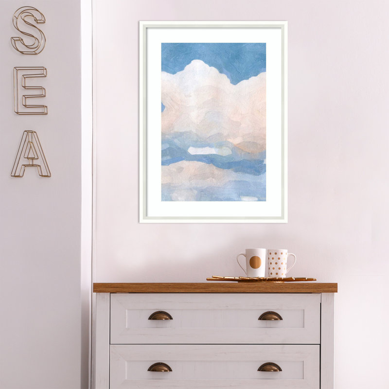 «The Clouds» par Emma Caroline - Cadre photo unique, impression, Blanc, H 25 po x l 19 po x P 2 po