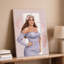 Toile, création d'une illustration mettant en vedette une femme confiante et sinueuse avec un long art mural-2000263962