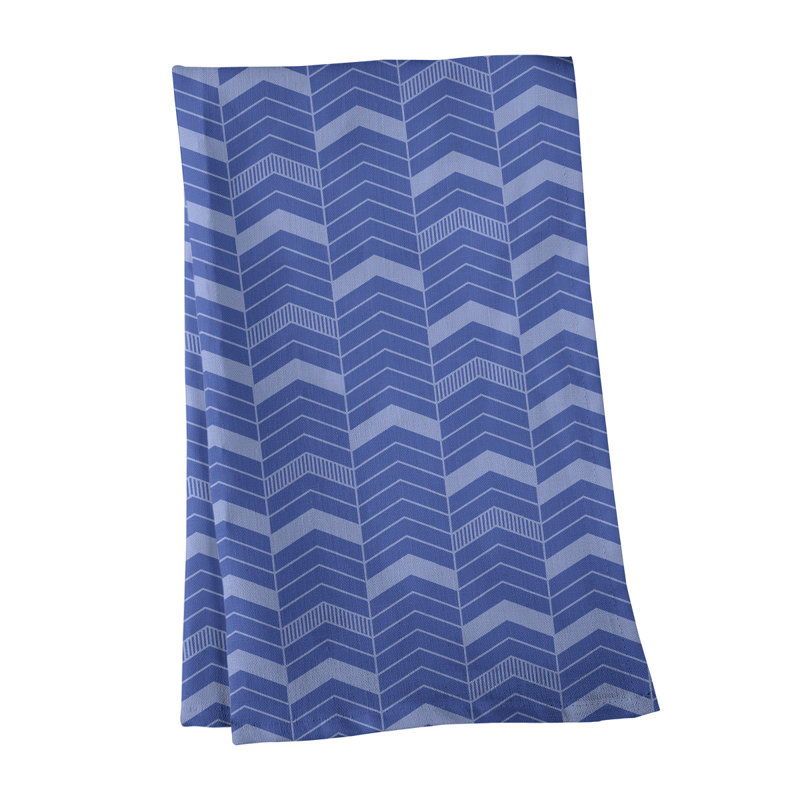 Stephenie Tea Towel Kitchen Towel, Steel Blue/Slate Blue, Poly Twill
