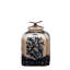 Boîte décorative bleue / beige 7 "