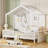 Gideon House Bed With Shelves-2107982354