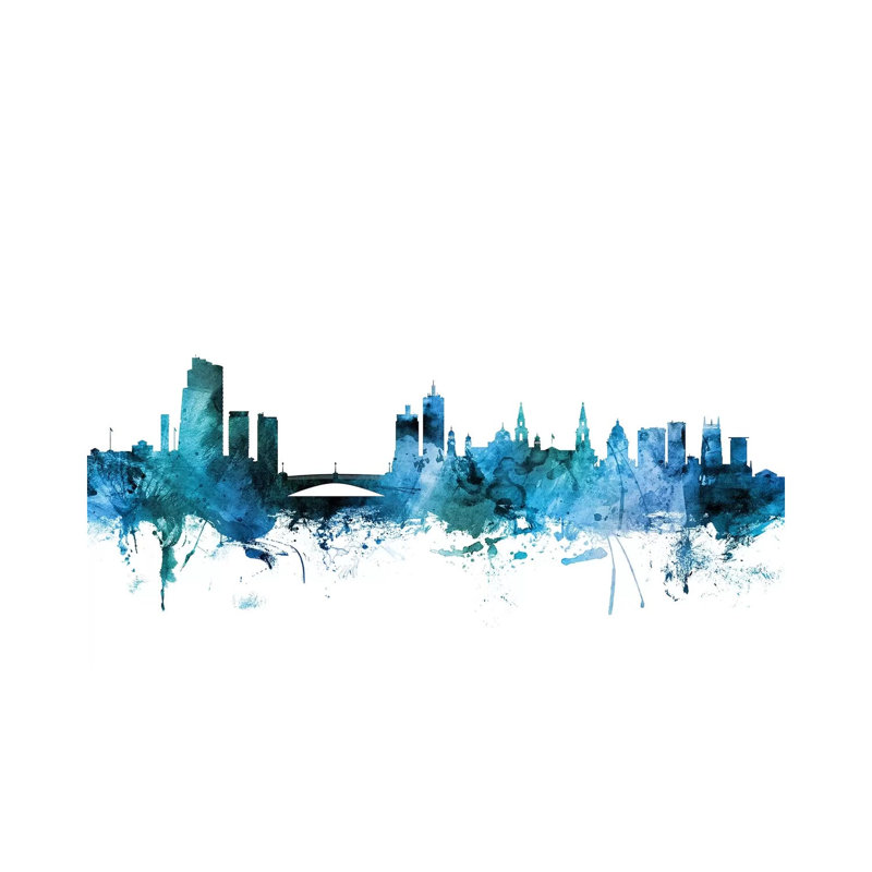 Leeds, England Skyline by Michael Tompsett - Wrapped Canvas Gallery-Wrapped Canvas Giclée, 20.32 cm H x 30.48 cm W
