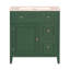 30" Bathroom Vanity with Ceramic Sink, Cabinet with Door and Two Drawers, Solid Wood Frame, Easy Assembly-111123742