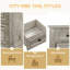Commode 5 tiroirs Farmhouse pour chambre à coucher, commode rustique à texture naturelle, design rétro, rangement pour commodes-318687984