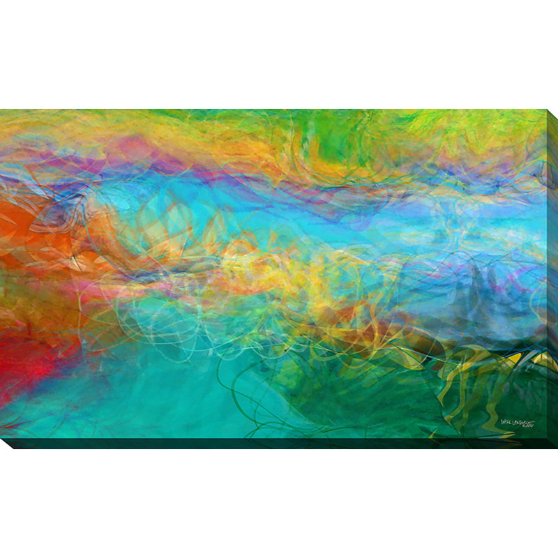 «Across the Way», reproduction d'art, H 24 po x l 40 po x P 1,5 po, Toile tendue