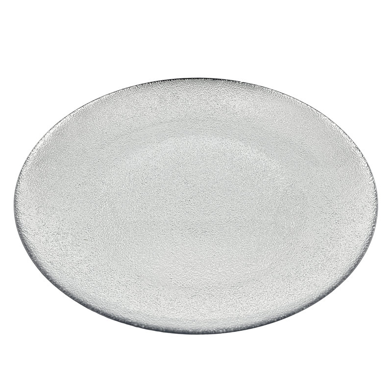 Assiette plate 11 po Aura, Argent