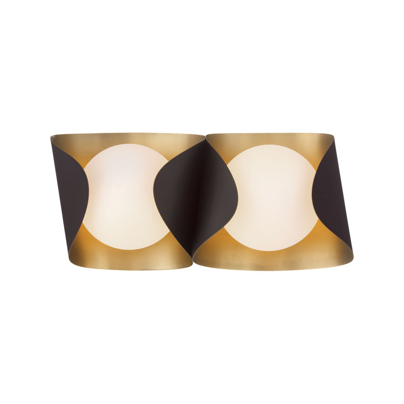 Meuble-lavabo 2 lumières Flare 16,25 po, Bronze