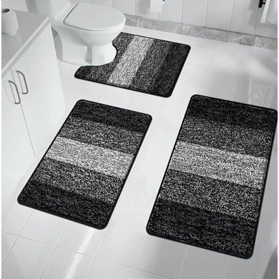 3 Piece set Rectangle Bath Mat