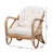 Capriles 29.5" W Rattan Tufted Barrel Chair