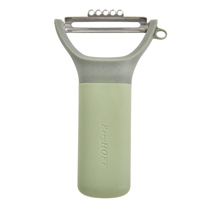 Éplucheur en Y en acier inoxydable BergHOFF Balance avec zester 5 po, matériau recyclé