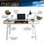 Bureau d'ordinateur compact avec rangement multiple