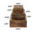 Attridge Wood Handmade Tree Decorative Brown Box with Hinged Lid Set