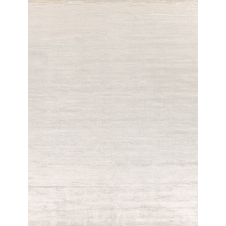 Plain Dove Area Rug in White