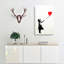 Girl With Red Balloon by Banksy - Wrapped Canvas Painting-55314557