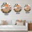 Abstrait lune rouge dans les montagnes aux tons de terre I - horloge murale moderne-60328144