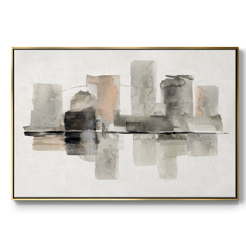 Urban Oasis II, reproduction d'art sur toile, H 25 po x l 37 po x P 2 po, Encadrement doré