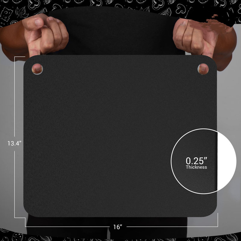 Durable Carbon Steel Pizza Baking Plate 16" x 13.4"