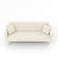 Canapé-lit moderne convertible pliable de 72 pouces avec un design capitonné, style rétro américain, velours beige, idéal pour les petits espaces et une utilisation polyvalente-718030075