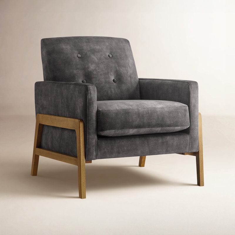 Fauteuil d'appoint Enni Macon, Charbon