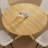 43.3-59 Inch Extendable Round/oval Wood Dining Table For 4-8 People, Space-saving Design With Extension Leaves & Cross Legs For Kitchen And Living Room-1442498436