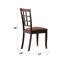 Ensemble de 2 chaises d'appoint avec pieds en bois