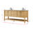 Bonsai 72'' Double Bathroom Vanity with Marble Top-1310476407