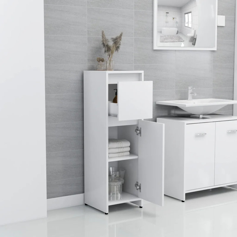 Avrohom Bathroom Cabinet, White