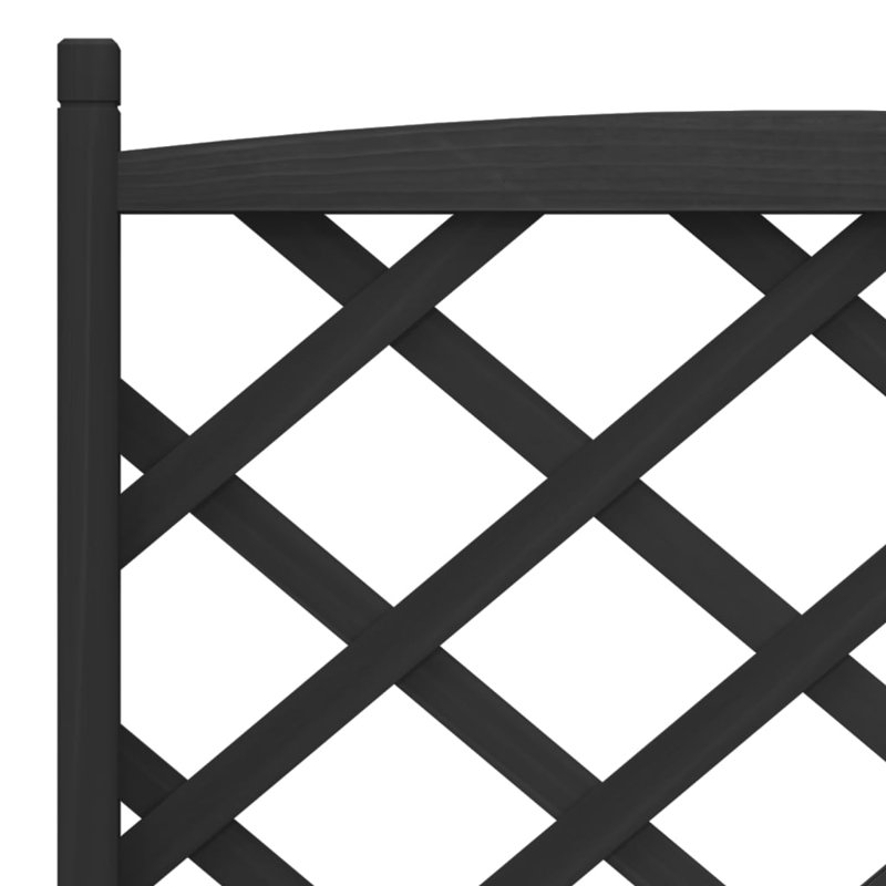 Lonne Planter Box, 150cm H x 75cm W x 35cm D, Black