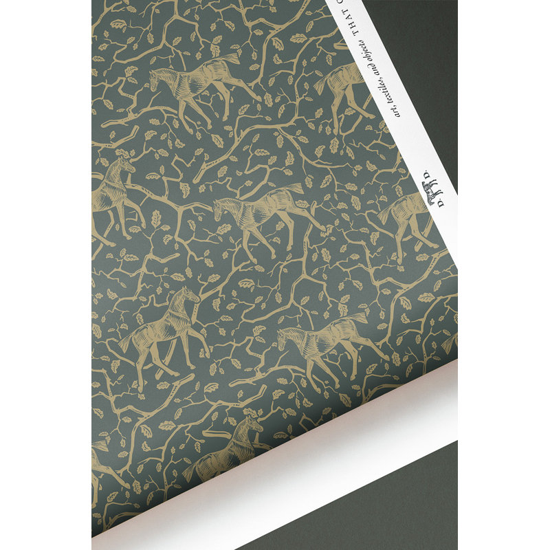 Parmi les chênes - Danielle Demers Studio Licensed Design, Vert / Beige