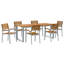7 Piece Garden Dining Set Metal