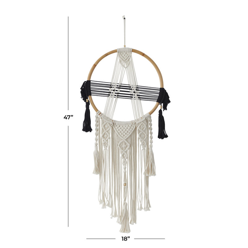 Suspension murale en tissu mélangé avec accessoires de suspension inclus