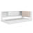Twin Size Daybed Bed With Storage Bookcase And Upholstered Storage Headboard, Floor Bed With Charging Station-1585609898