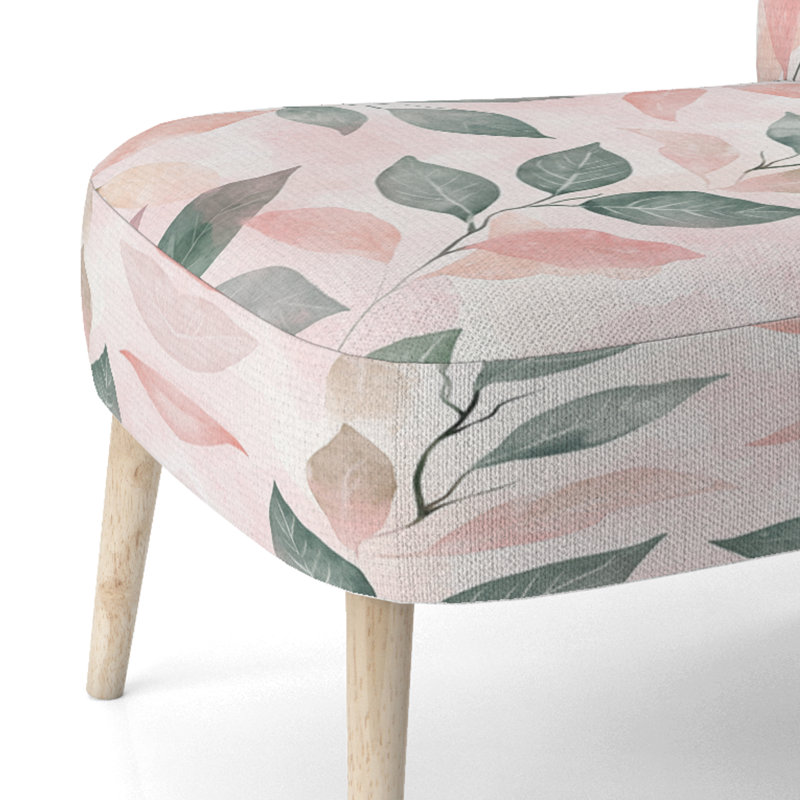 Chaise d'appoint Leaves - Rose Blush Leaves Accent II, Side Chair Armless