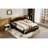 Wooden Daybed With Trundle, Extendable Daybed With Two Storage Drawers-1505523936