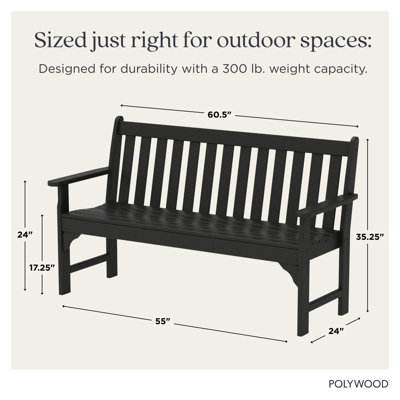 POLYWOOD Vineyard Patio Bench