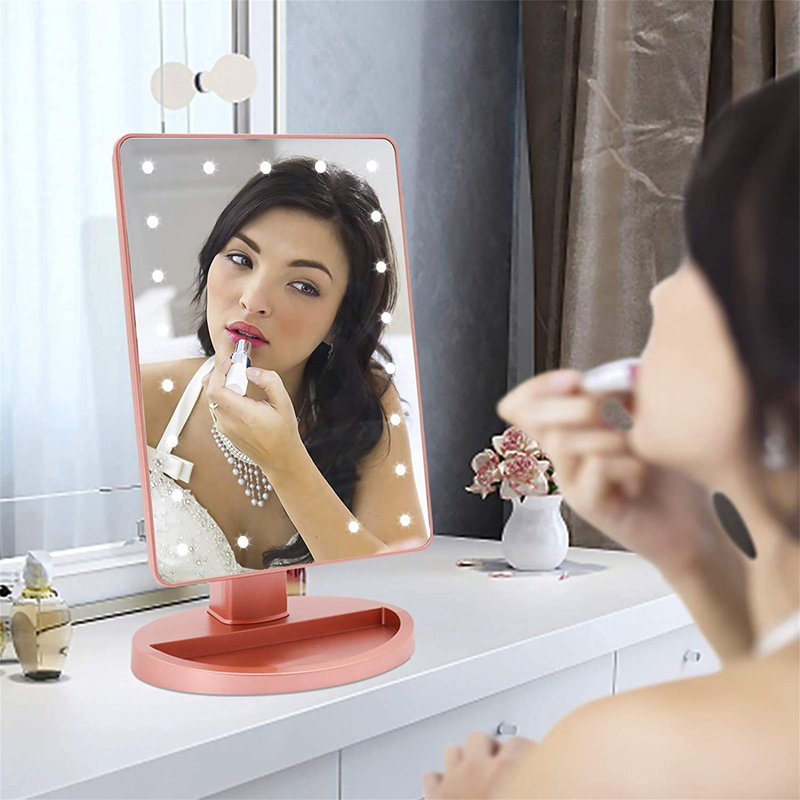 Kepner Floor Mirror, Rose Gold