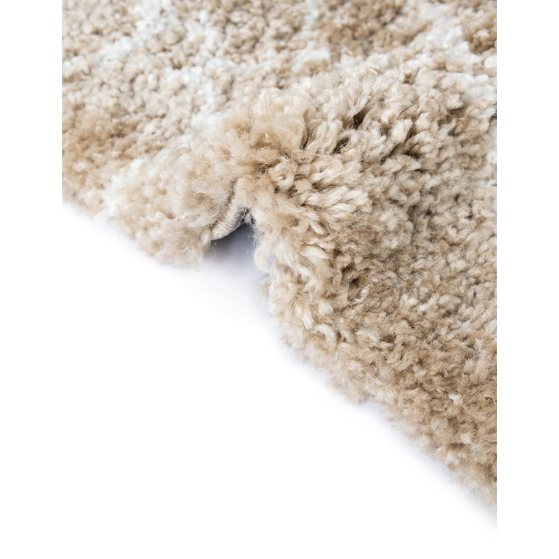 Tapis taupe / ivoire Pickering, Camel/Ivory, Rond 6 pi 1 po