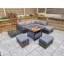 Kynisha Outdoor Curved Corner Sofa with Cushions-1139077472-1139077473
