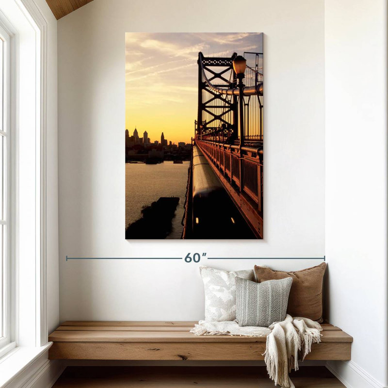Lilie Benjamin Franklin Bridge, 48" H x 32" W