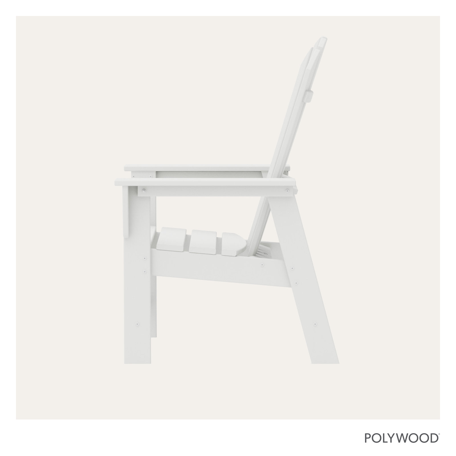 POLYWOOD® South Beach Adirondack Chair, White