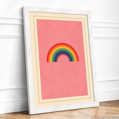 Rainbow Arc Retro - Framed Print