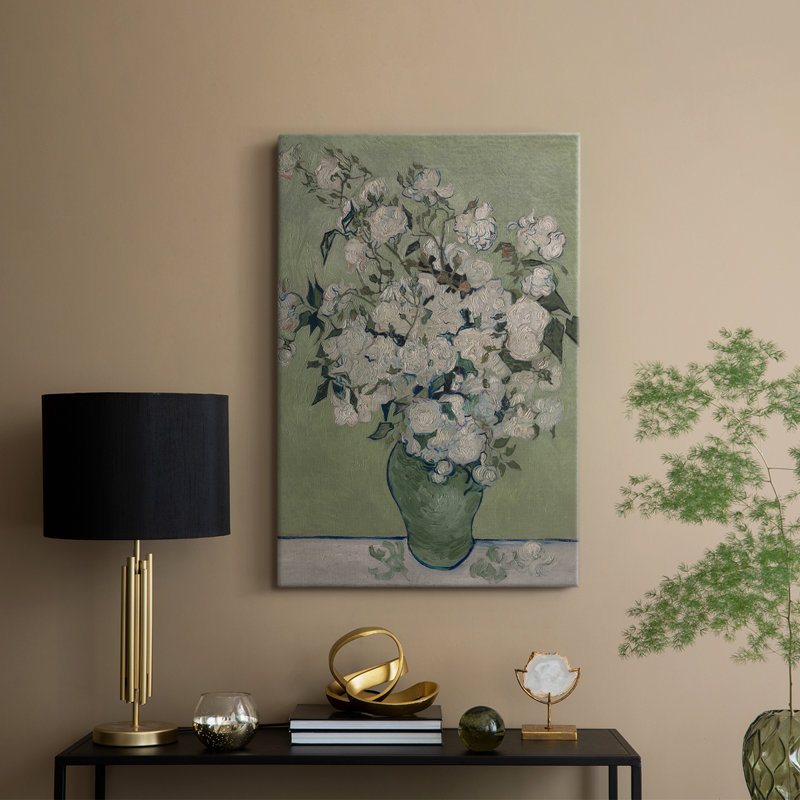 Imprimé floral rétro CCLV - galerie Cavas sur mesure, H 48 po x l 32 po