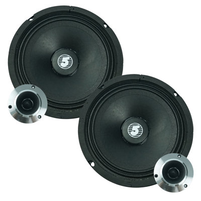 5 Core 6.5" Mid-range Replacement 2pc Pro Audio Pa Dj Car Speaker 360w 8 Ohms 60w Super Tweeters
