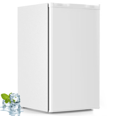 3,2 pieds cubes Pi. Mini réfrigérateur avec porte réversible pour un rangement flexible, 7 réglages de température précis et 2 tablettes faciles à nettoyer, idéal pour les chambres / bureaux / dortoirs