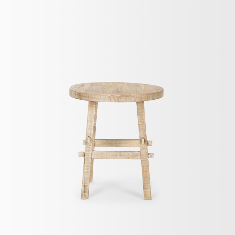 Bertolt Solid Wood End Table, Blonde, 22.5" H x 20" W x 20" D