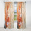 Rideau occultant en velours rose et blanc Coastal Coral Collage VII - Coastal Coral-377811166